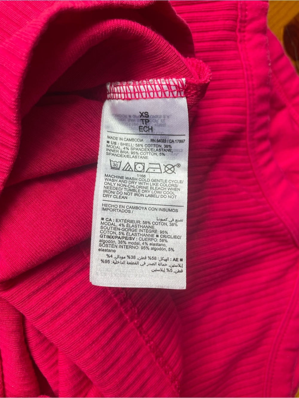 Old Navy Pink Ribbed Halter - Picture 5 of 5